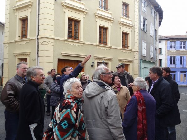 La visite s'est attardée sur quelques bâtiments emblématiques.
