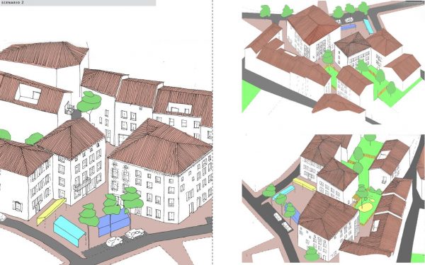 Place Neuve : scenario 2