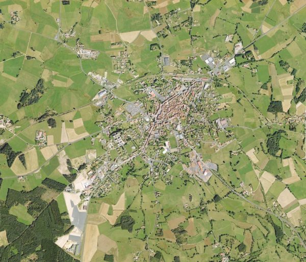 Vue aerienne de Craponne